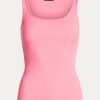 Růžové dámské tílka Ralph Lauren Cotton-Blend