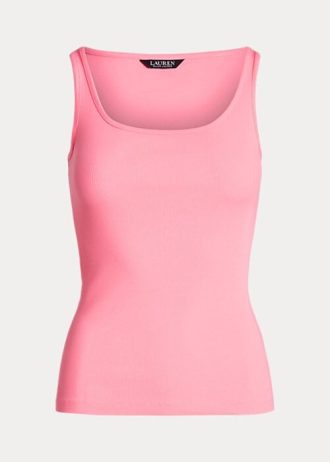 Růžové dámské tílka Ralph Lauren Cotton-Blend