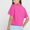 Růžová dámská trička s grafickým výstřihem Ralph Lauren Crew