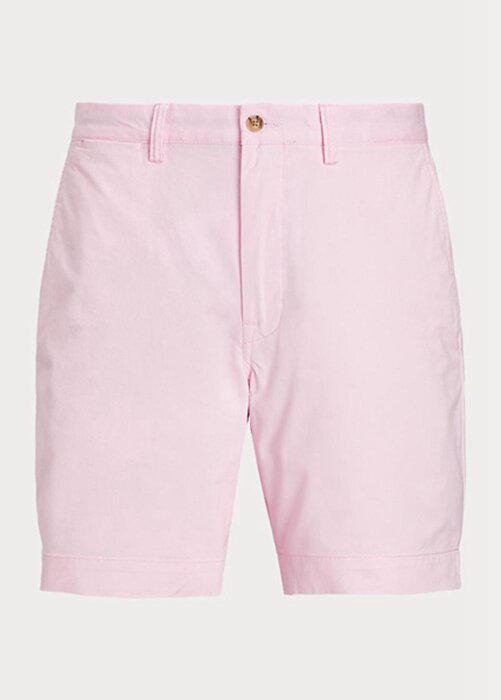 Růžové pánské šortky Ralph Lauren Stretch Straight Fit Chino Růžové pánské šortky Ralph Lauren Stretch Straight Fit Chino