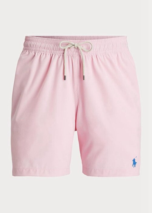 Růžové pánské šortky Ralph Lauren Traveler Swimming Trunk Růžové pánské šortky Ralph Lauren Traveler Swimming Trunk