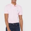 Růžové pánské polokošile Essential Slim fit Ralph Lauren Růžové pánské polokošile Essential Slim fit Ralph Lauren