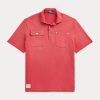 Růžové pánské polokošile Ralph Lauren Classic Fit Mesh Pocket Polo Růžové pánské polokošile Ralph Lauren Classic Fit Mesh Pocket Polo