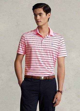 Růžové pánské polokošile Ralph Lauren Classic Fit Performance Růžové pánské polokošile Ralph Lauren Classic Fit Performance