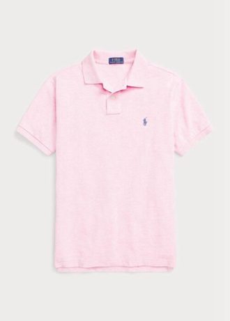 Růžové pánské polokošile Slim Fit Mesh Ralph Lauren Custom Růžové pánské polokošile Slim Fit Mesh Ralph Lauren Custom