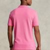 Růžové pánské polokošile Slim Fit Mesh Ralph Lauren Custom Růžové pánské polokošile Slim Fit Mesh Ralph Lauren Custom