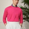 Růžové pánské svetry Ralph Lauren Cotton Crewneck Růžové pánské svetry Ralph Lauren Cotton Crewneck