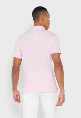 Růžové pánské základní polokošile Ralph Lauren Růžové pánské základní polokošile Ralph Lauren