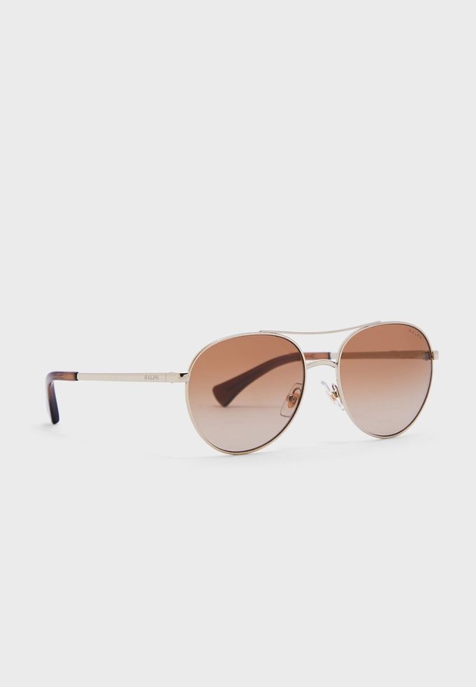 Stříbrné dámské sluneční brýle Ralph Lauren 0Ra4135 Aviator Stříbrné dámské sluneční brýle Ralph Lauren 0Ra4135 Aviator