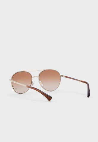 Stříbrné dámské sluneční brýle Ralph Lauren 0Ra4135 Aviator