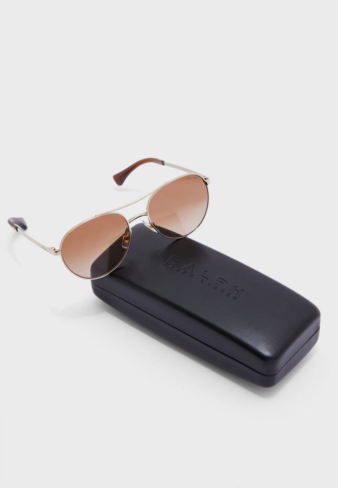 Stříbrné dámské sluneční brýle Ralph Lauren 0Ra4135 Aviator Stříbrné dámské sluneční brýle Ralph Lauren 0Ra4135 Aviator