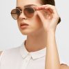 Stříbrné dámské sluneční brýle Ralph Lauren 0Ra4135 Aviator Stříbrné dámské sluneční brýle Ralph Lauren 0Ra4135 Aviator