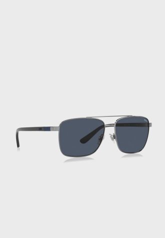 Stříbrné pánské sluneční brýle Ralph Lauren 0Ph3137 Clubmaster