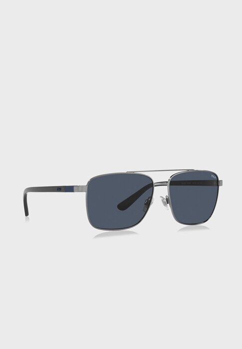 Stříbrné pánské sluneční brýle Ralph Lauren 0Ph3137 Clubmaster Stříbrné pánské sluneční brýle Ralph Lauren 0Ph3137 Clubmaster