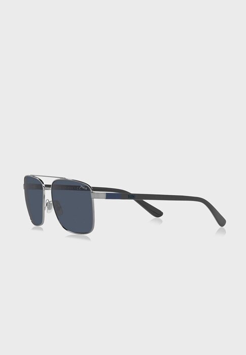 Stříbrné pánské sluneční brýle Ralph Lauren 0Ph3137 Clubmaster Stříbrné pánské sluneční brýle Ralph Lauren 0Ph3137 Clubmaster