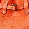 Sunset Orange Dámské střední kožené kabelky Bellport Bucket Ralph Lauren