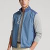 Světle modrá pánská francouzská froté vesta Ralph Lauren Performance Světle modrá pánská francouzská froté vesta Ralph Lauren Performance