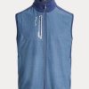 Světle modrá pánská francouzská froté vesta Ralph Lauren Performance Světle modrá pánská francouzská froté vesta Ralph Lauren Performance