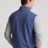 Světle modrá pánská francouzská froté vesta Ralph Lauren Performance Světle modrá pánská francouzská froté vesta Ralph Lauren Performance