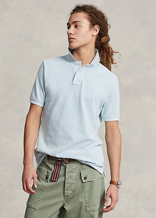Světle modré pánské polokošile Ralph Lauren RL Origin Světle modré pánské polokošile Ralph Lauren RL Origin
