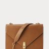 Tan Dámské kabelky Ralph Lauren Polo ID Calfskin Envelope Crossbody Tan Dámské kabelky Ralph Lauren Polo ID Calfskin Envelope Crossbody