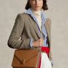 Tan Dámské kabelky Ralph Lauren Polo ID Calfskin Envelope Crossbody Tan Dámské kabelky Ralph Lauren Polo ID Calfskin Envelope Crossbody
