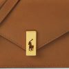 Tan Dámské kožené řetízkové peněženky Ralph Lauren Polo ID Tan Dámské kožené řetízkové peněženky Ralph Lauren Polo ID
