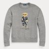 Tmavě šedé dámské mikiny Ralph Lauren Polo Bear Fleece Crewneck Tmavě šedé dámské mikiny Ralph Lauren Polo Bear Fleece Crewneck