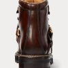 Tmavě hnědé dámské boty Ralph Lauren Dimicia Welington Hand-Burnishedie Tmavě hnědé dámské boty Ralph Lauren Dimicia Welington Hand-Burnishedie