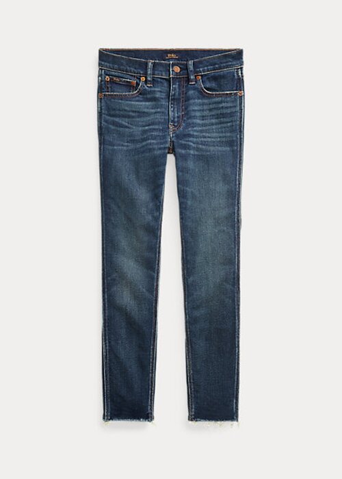 Tmavé indigové dámské džíny Skinny Crop Jeans Ralph Lauren Tompkins Tmavé indigové dámské džíny Skinny Crop Jeans Ralph Lauren Tompkins