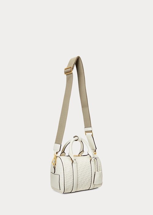 Vanilla/Buff Dámské malé kadenské brašny Ralph Lauren s reliéfem Vanilla/Buff Dámské malé kadenské brašny Ralph Lauren s reliéfem