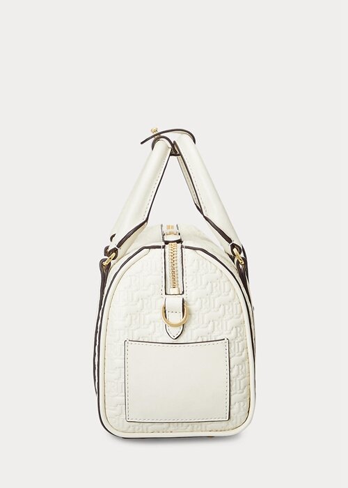 Vanilla/Buff Dámské malé kadenské brašny Ralph Lauren s reliéfem Vanilla/Buff Dámské malé kadenské brašny Ralph Lauren s reliéfem