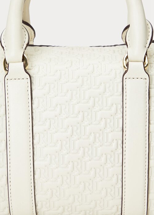 Vanilla/Buff Dámské malé kadenské brašny Ralph Lauren s reliéfem Vanilla/Buff Dámské malé kadenské brašny Ralph Lauren s reliéfem