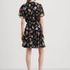 Vícebarevné dámské šaty Ralph Lauren Floral Crinkle Georgette Vícebarevné dámské šaty Ralph Lauren Floral Crinkle Georgette