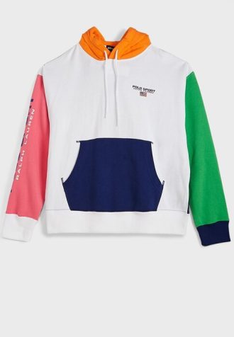 Vícebarevná dámská mikina s kapucí Ralph Lauren Color Block Pocket Detail Vícebarevná dámská mikina s kapucí Ralph Lauren Color Block Pocket Detail