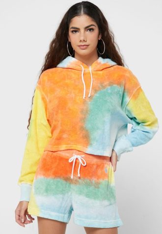 Vícebarevná dámská pletená mikina s kapucí Ralph Lauren Pullover Vícebarevná dámská pletená mikina s kapucí Ralph Lauren Pullover