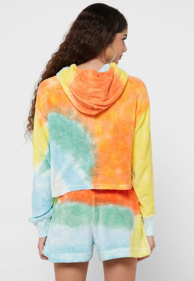 Vícebarevná dámská pletená mikina s kapucí Ralph Lauren Pullover