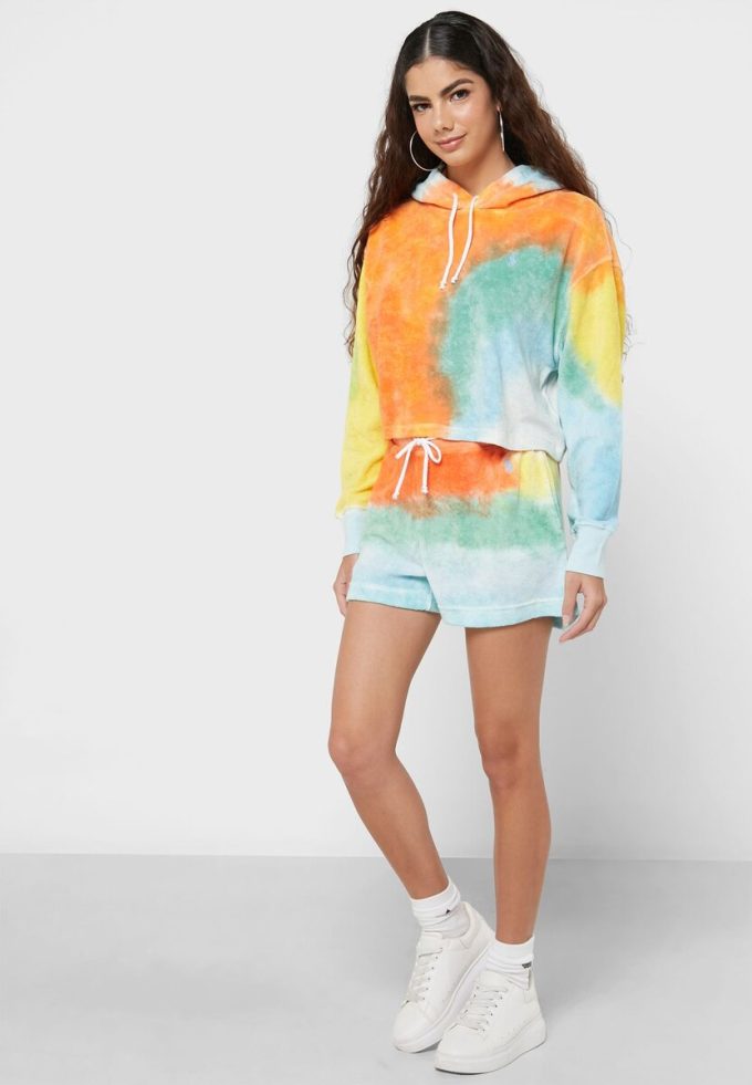 Vícebarevná dámská pletená mikina s kapucí Ralph Lauren Pullover