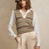 Vícebarevné dámské svetry Ralph Lauren zdobené Fair Isle