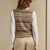 Vícebarevné dámské svetry Ralph Lauren zdobené Fair Isle
