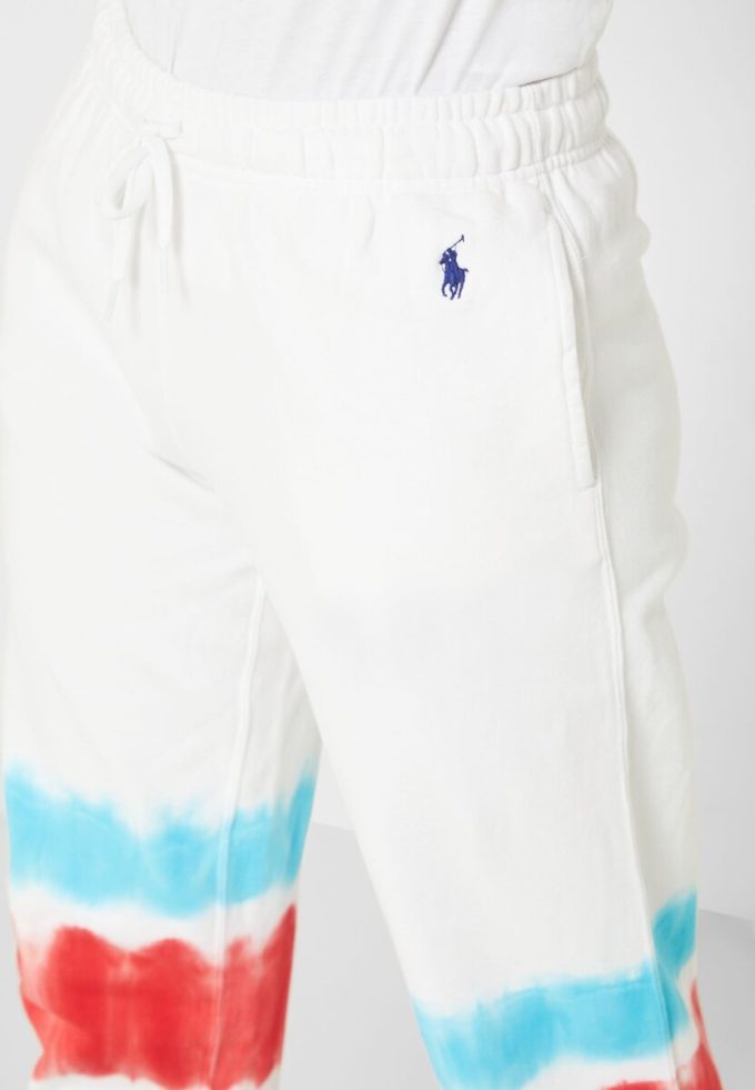 Vícebarevné dámské tepláky Ralph Lauren s vysokým pasem Vícebarevné dámské tepláky Ralph Lauren s vysokým pasem
