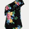 Vícebarevné dámské topy Ralph Lauren Floral Jersey na jedno rameno