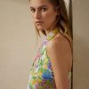 Vícebarevné dámské topy s voálovou halenkou Ralph Lauren Darby