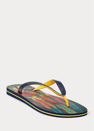Vícebarevné pánské žabky Ralph Lauren Bolt Tie-Dye