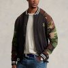 Vícebarevné pánské baseballové bundy Ralph Lauren Camo-Sleeve
