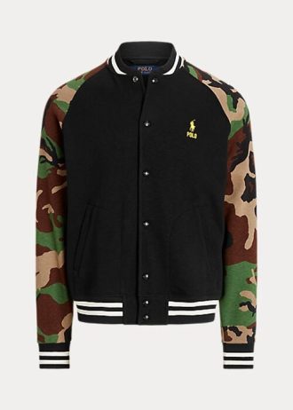 Vícebarevné pánské baseballové bundy Ralph Lauren Camo-Sleeve
