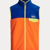 Vícebarevná pánská česaná fleecová vesta Ralph Lauren Color-Blocked Vícebarevná pánská česaná fleecová vesta Ralph Lauren Color-Blocked