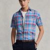 Vícebarevné pánské kostkované košile Oxford Ralph Lauren Custom Fit Vícebarevné pánské kostkované košile Oxford Ralph Lauren Custom Fit