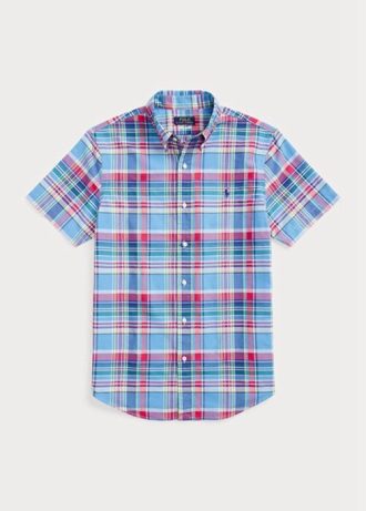 Vícebarevné pánské kostkované košile Oxford Ralph Lauren Custom Fit Vícebarevné pánské kostkované košile Oxford Ralph Lauren Custom Fit