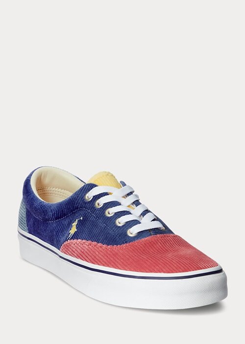 Vícebarevné pánské manšestrové tenisky Ralph Lauren Keaton Color-Blocked Vícebarevné pánské manšestrové tenisky Ralph Lauren Keaton Color-Blocked